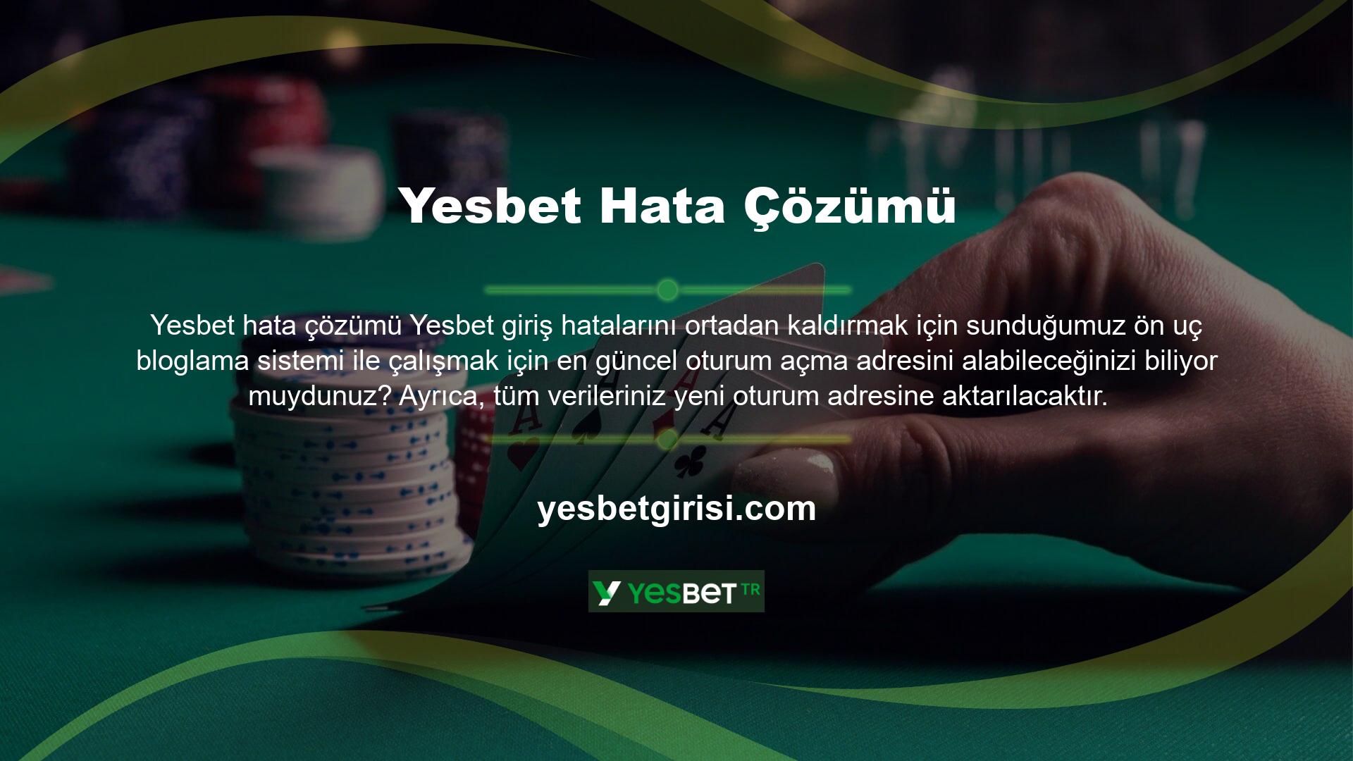 Yesbet müşterileri yeni giriş adresimize sadece ön -ucu blogu aracılığıyla değil, aynı zamanda sosyal medya hesaplarımız, canlı destek ve Yesbet etkileşimli yardım hatları (Whatsapp gibi)